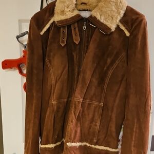 Brown Shearling Women's Jacket
